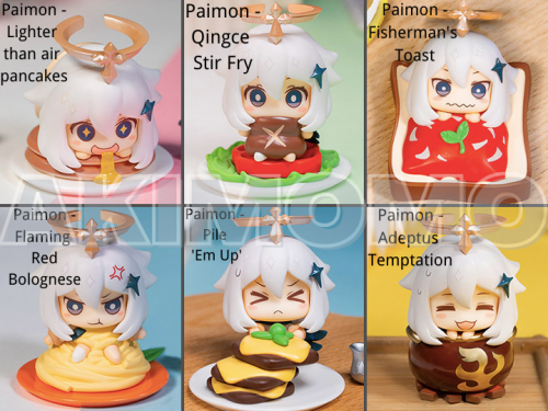 (Pre-order Closed) miHoYo x APEX Genshin Impact Paimon is NOT EMERGENCY FOOD! Pimon Mascot Figure Collection Blind Box Set of 6