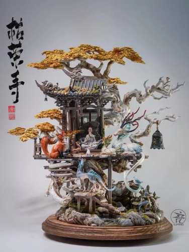 (Back-order) Kurong Temple By Yuan Xingliang Painted Resin Statue