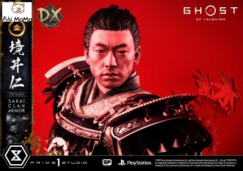 (Pre-order) Ghost of Tsushima Jin Sakai, The Ghost Sakai Clan Armor DX Bonus Version UPMGHOT-02DXS 1/4 Scale Statue By Prime 1 Studio