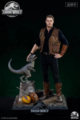 (Pre-order) Jurassic World: Fallen Kingdom Owen and Baby Blue 1/4 Scale Statue by Infinity Studio