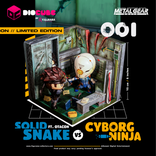 Figurama METAL GEAR SOLID : SOLID SNAKE VS CYBORG NINJA FT. OTACON DIOCUBE