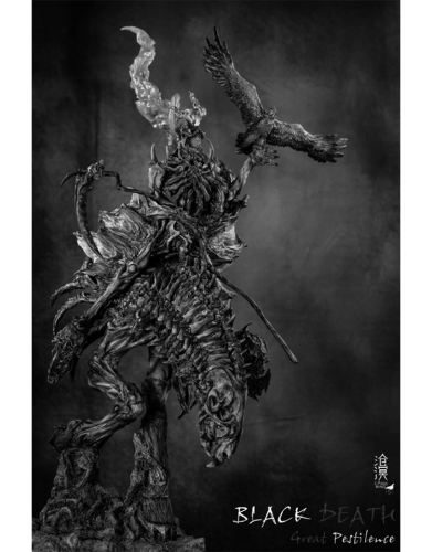 Black Death Unpainted Grey Model By Cang Ming Studio