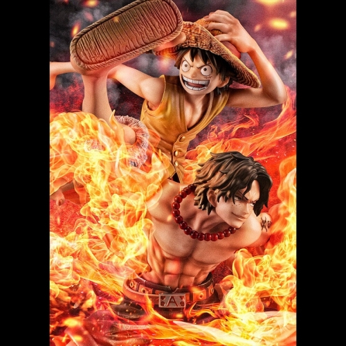 MegaHouse Portrait.Of.Pirates One Piece NEO-MAXIMUM Luffy & Ace 20th LIMITED Ver. Figure
