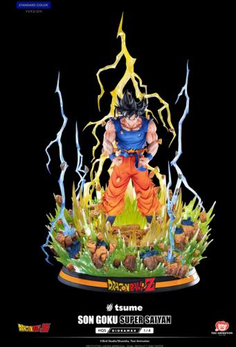 Dragon Ball Son Goku Super Saiyan 1/4 Statue By Tsume Art