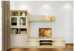 TV Cabinet & Hanging Cabinet Combination