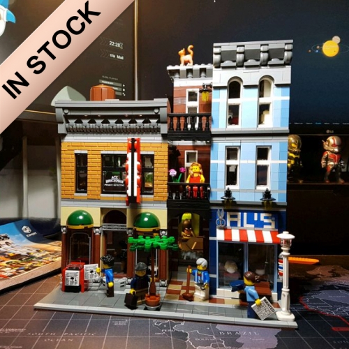 Creator Expert Street View Detective's Office 2350Pcs Moc Model Modular Building Blocks Bricks Toys 10246 15011 84011 180067 A19090