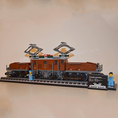 Technic Crocodile Locomotive Train 1271Pcs Building Blocks Bricks Toys 40010 10277 NO.1