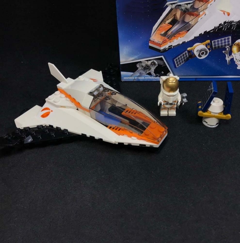 City Space Ship Astronaut Satellite Service Mission 90Pcs Moc Model Modular Building Blocks Bricks Toys 60224 11382
