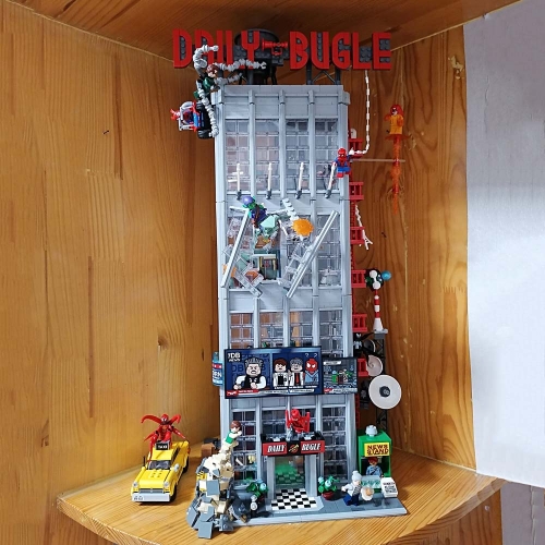 Super Heroes Spaider Man Daily Bugle 3772Pcs Moc Model Modular Building Blocks Bricks Toys 76178 78008