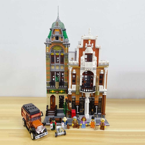 Jiestar Creator Expert Street View Post Office 4560Pcs Moc Model Modular Building Blocks Bricks Toys 89126