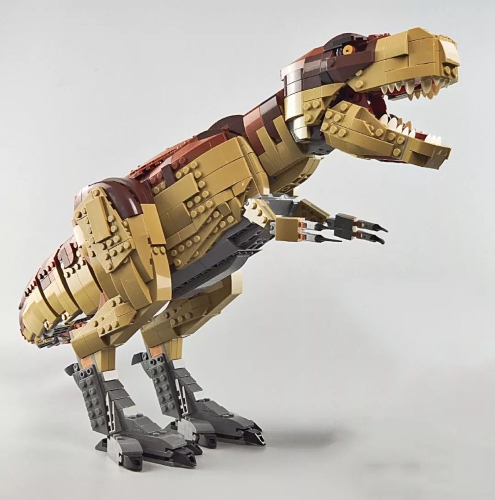 Jurassic Park T. rex Rampage Jurassic World Moc Model Modular 82200 Building Blocks Bricks Toys 1538Pcs