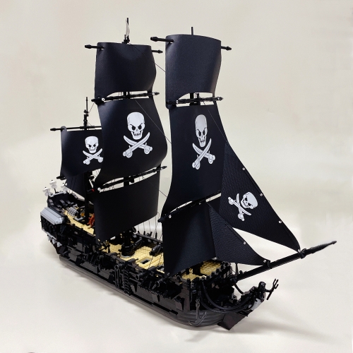 DK Pirates Of The Caribbean The Black Pearl 3423Pcs Moc Model Modular Building Blocks Bricks Toys DK6001