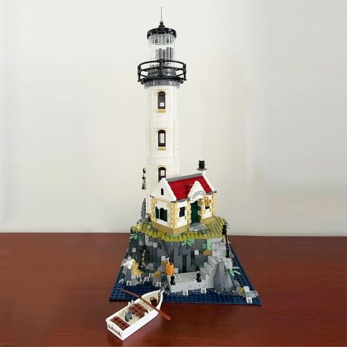 Ideas Motorised Lighthouse 2065Pcs Moc Model Modular Building Blocks Bricks Toys 21335 92882