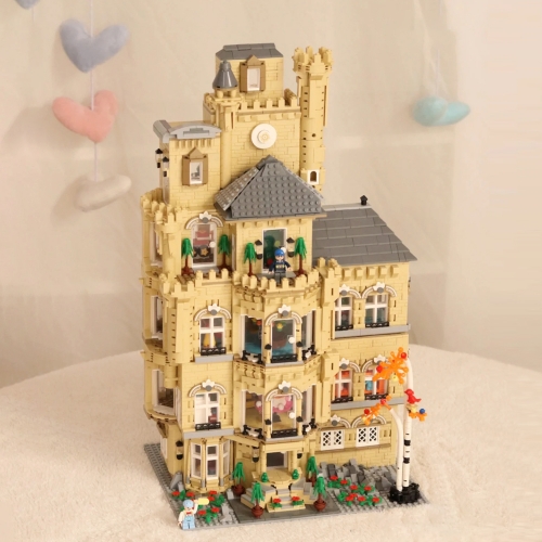 Mini Blocks ZheGao Creator Expert Street View Fun House 4851Pcs With Figures Moc Model Modular Building Blocks Bricks Toys 01006