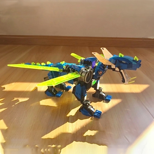 Ninjago Jay's Cyber Dragon 518Pcs With 5 Figures Moc Model Modular Building Blocks Bricks Toys 71771 7011 11488