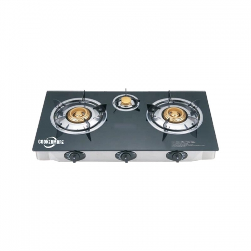 Home Appliance Three Burners Tempered Glass Stove TG301