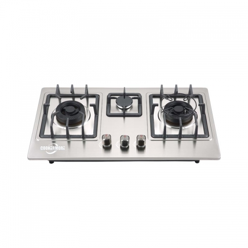 Three Burners Stainless Steel Kitchen Stove for Home Use QS301