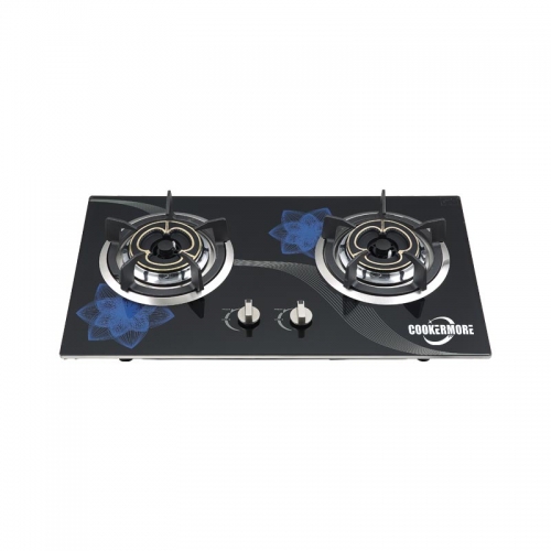 Double Burners Tempered Glass Stove for Kitchen QG202