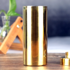 550ml Cylinder Golden Plated Cobbler Cocktail Shaker