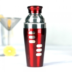 750ml 1-Color Painted Recipe Cocktail Shaker with Crown Lid