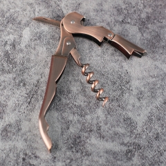 Stainless Steel Brass Plated Electroplated Bartender Corkscrew Sommelier Knife