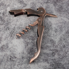 Stainless Steel Brass Plated Electroplated Bartender Corkscrew Sommelier Knife