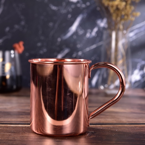 450ml Copper Electroplated Moscow Mule Mug Cylindrical Mug