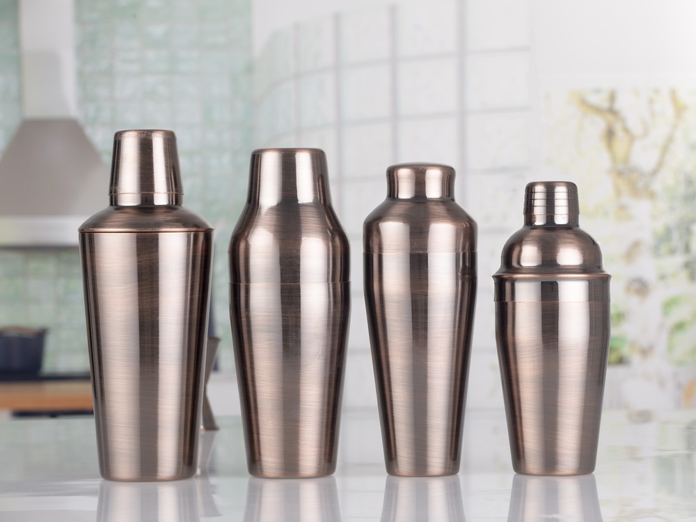 1000ml Bronze Plated Cocktail Shaker Large Capacity Cocktail Shaker Photo by WingShung