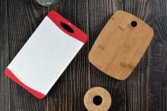 Double-sided Bamboo And Plastic Cutting Board Chopping Board