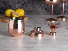 550ml Copper Plated Pineapple Cocktail Shaker Rose Gold