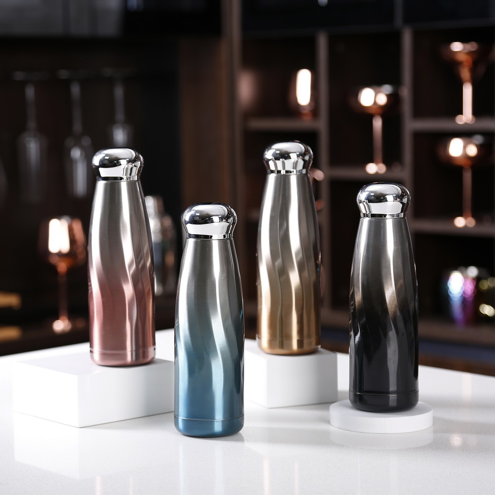 480ml New Vacuum Flask Fashion Double Wall Drinking Flask With Skid-proof Silicone Bottom - WingShung