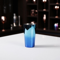 500ml Blue Drinking Flask Double Wall Vacuum Flask Stainless Steel Mug