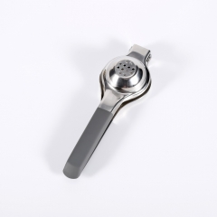 Stainless Steel Lemon Squeezer With Grey Handle Lemon Press Juicer