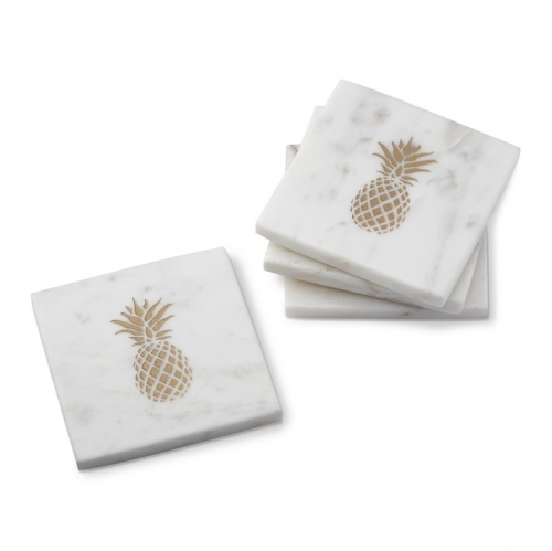 Marble Coaster With Pineapple Pattern Customized Marble Coaster