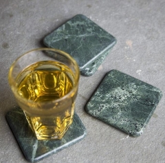 Green Marble Coaster Rectangle Stone Coaster