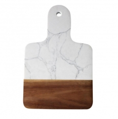 Handle Marble and Wood Cutting Marble Board for Kitchen and Home