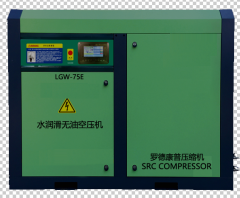 Water lubricated oil-free screw air compressor