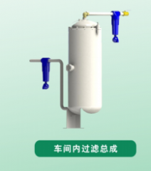 Non-powered oil-water separator for laser gas cutt...