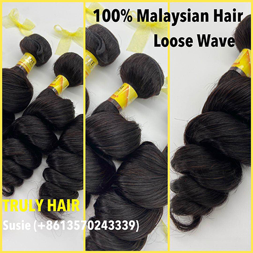 10A 100% Malaysian hair loose wave 1 pc
