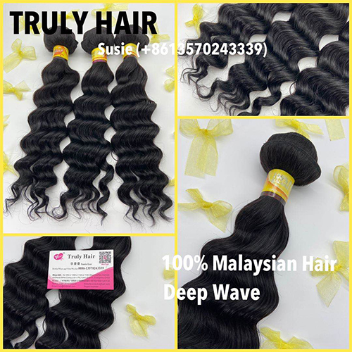 10A 100% Malaysian hair deep wave loose deep 1 pc