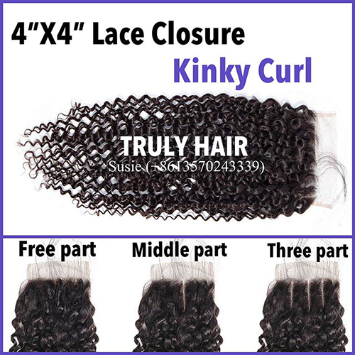 50% off 4X4 lace closure kinky curl