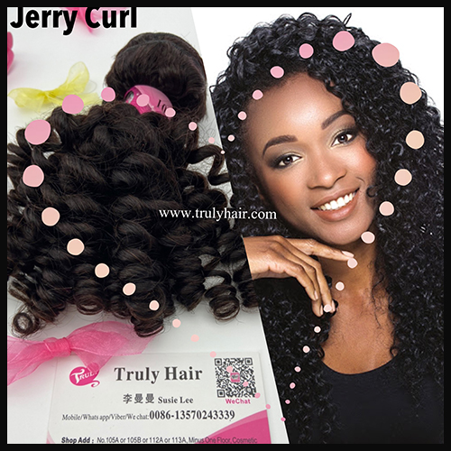 10A 100% indian hair Jerry curl 1 pc