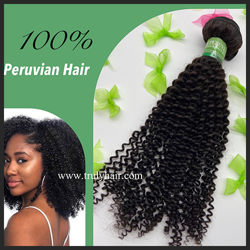 10A 100% Peruvian hair Kinky curl 1 pc