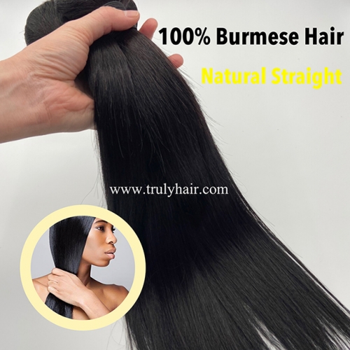 50% off Burmese hair natural straight