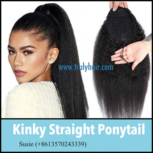 New arrival kinky straight ponytail