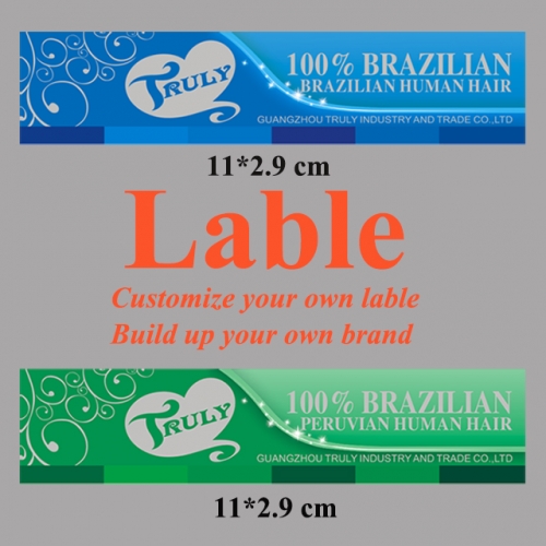 Customized label for hair