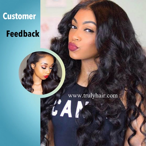 3 pcs loose wave hair bundles plus 1 pc 4"X4" free closure