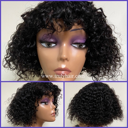 Curly bob wig