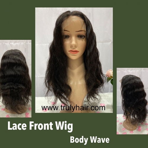 50% off lace front wig body wave natural color