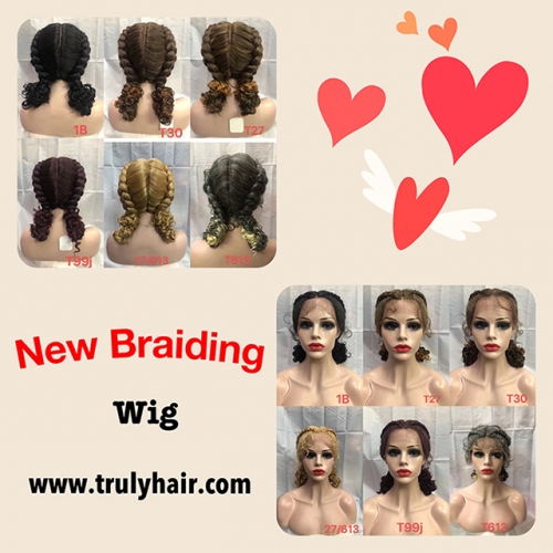 New braiding wig short synthetic wig